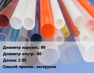 Труба из оргстекла 90х80 L=2.05 экструзия